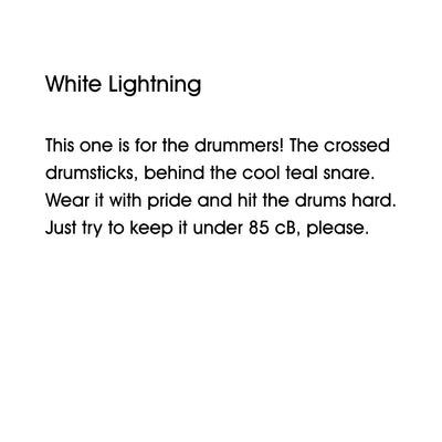 NS26 "White Lightning" Black Short Sleeve T-shirt