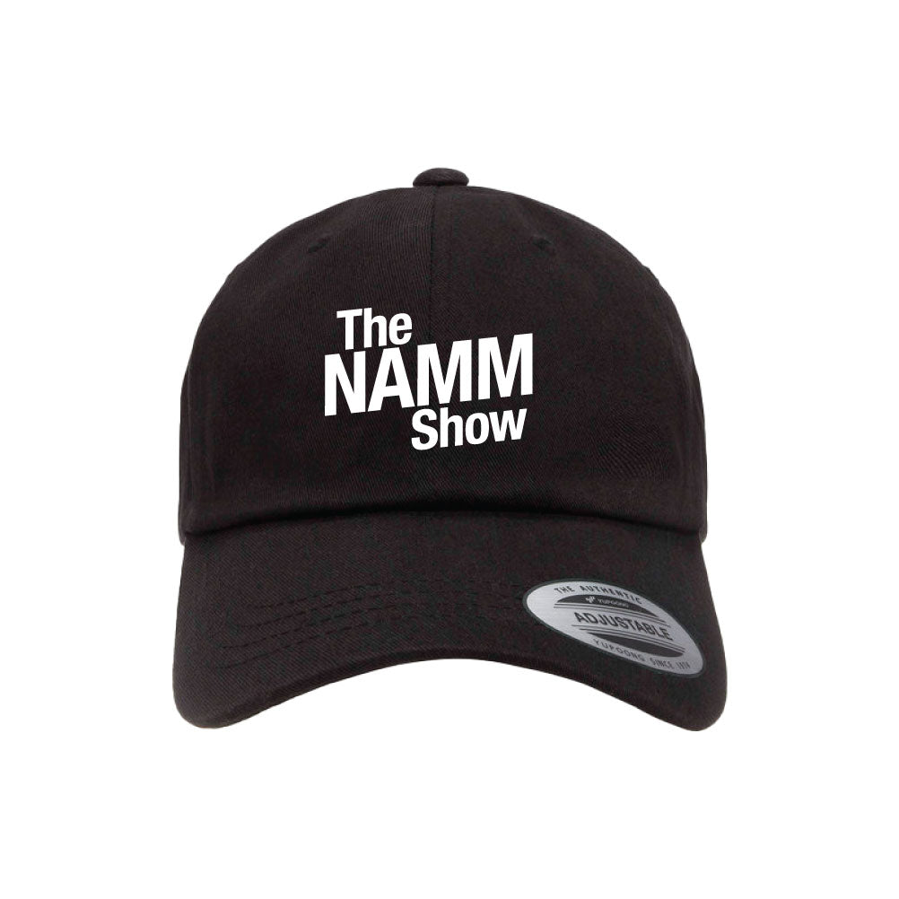 "NAMM Show" Black Cotton Twill Low Profile Hat