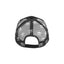Black Structured Mesh Snapback Skull Trucker Hat