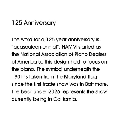 NS26 "NAMM 125" Navy Short Sleeve T-shirt