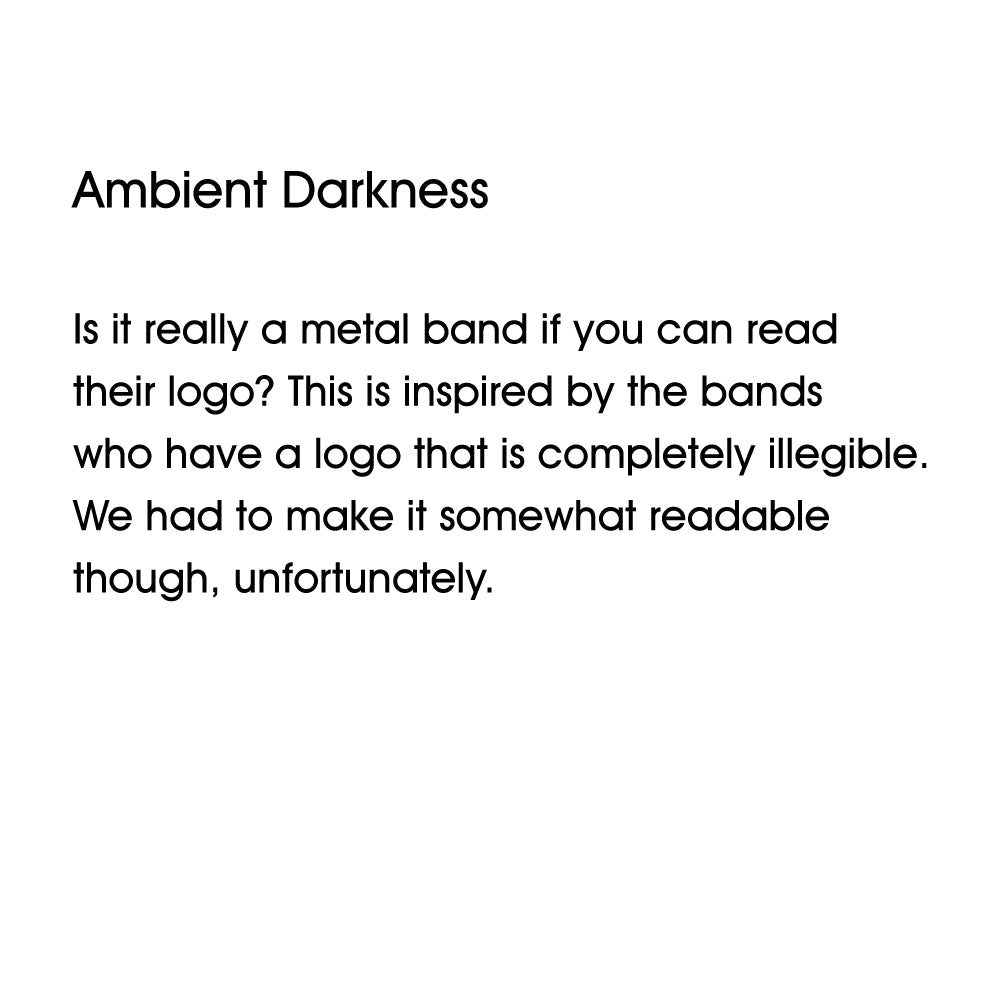 NS26 "Ambient Darkness" Black Short Sleeve T-shirt